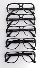 Vintage 5 Pc. Lot ELITE OPTICAL Jim Black 52/20 Eyeglass Frame New Old Stock A3