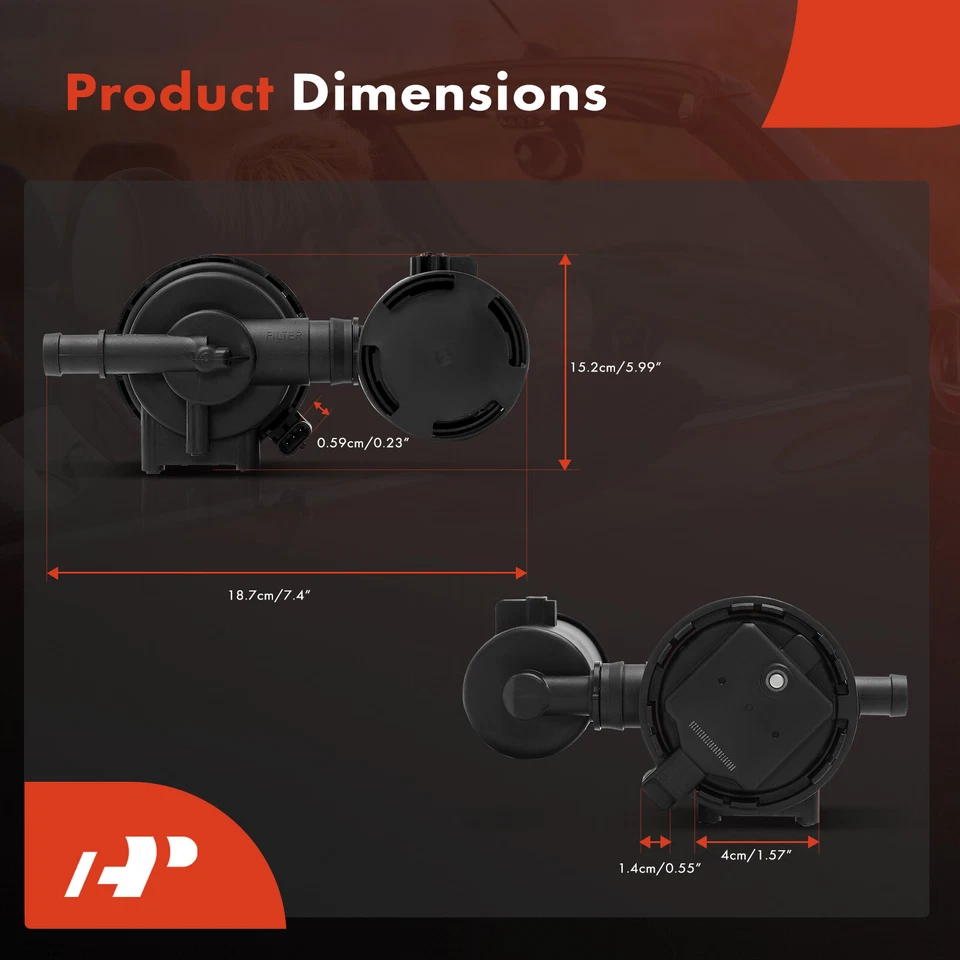 Fuel Vapor Leak Detection Pump for BMW 335i GT xDrive X5 528i 535i 550i M5 740i - Image 2 of 4
