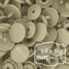 KAM Plastic Snaps: B25 Tan-Size 20/T5-No Sew Snap Buttons Sewing Crafts