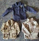 GI Joe Clothes Shirts Coat JACKET Military Police Camouflage lot vintage 80s 90s