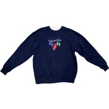 Vintage M C Sportswear Christmas Grandkids Sweatshirt Size Large