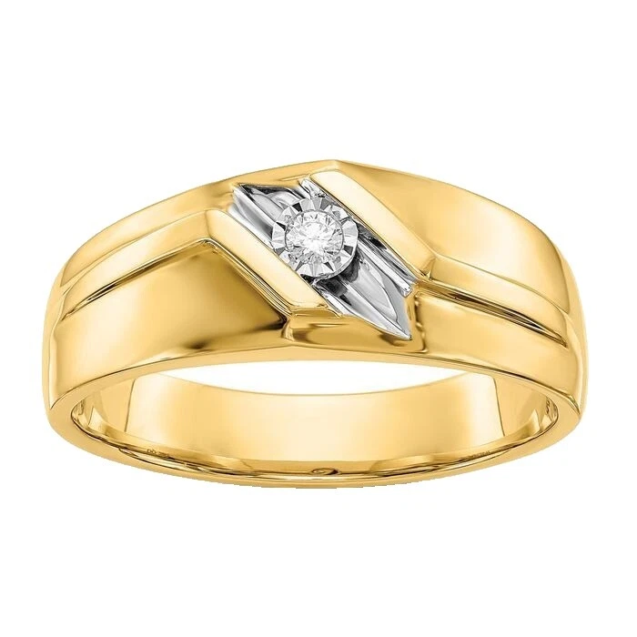 14k Yellow Gold Diamond Jewelry for Men