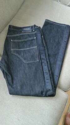 GIANFRANCO FERRE MEN JEANS BLACK 38X31 SUPER CONDITION