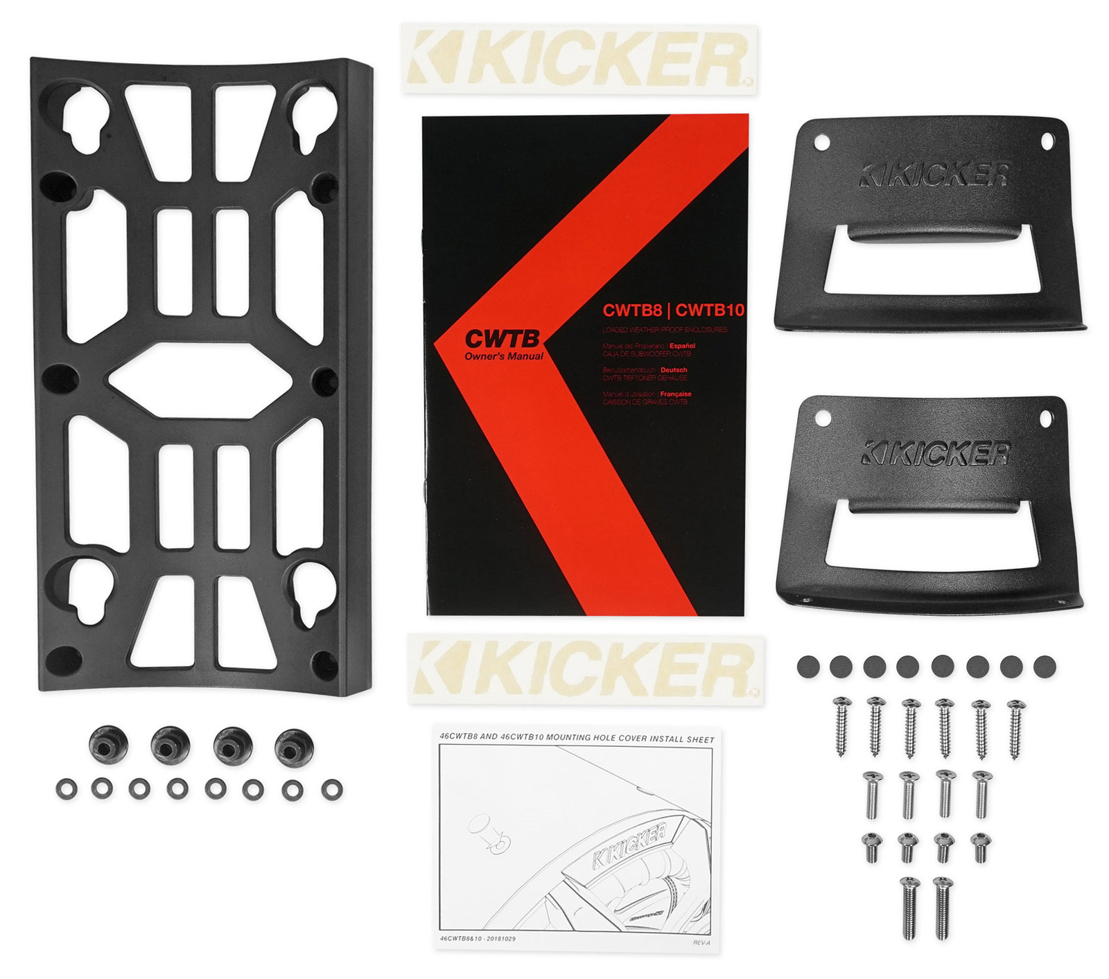 Сабвуфер KICKER 46CWTB84 TB 8 мощностью 600 Вт Корпус Усилитель Провод 4 RZR ATVUTVТележка