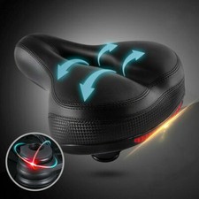 Comfort Bike Seat Cushion Soft Gel Extra Wide Big Bum Bicycle Sporty Saddle Pad