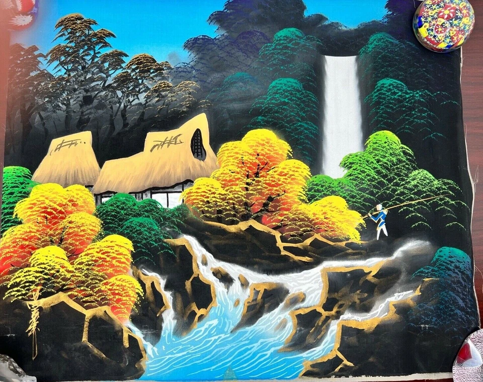 Estampas japonesas em seda - sem moldura (conjunto de 3) 16x14 - Imagem 2 de 3