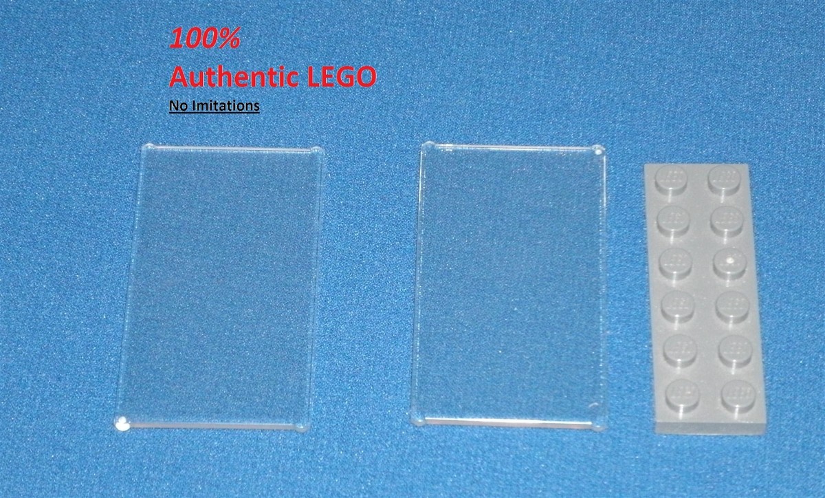 LEGO NEW 1x4x6 Transparent Glass for Window (2x) 6256058 Brick