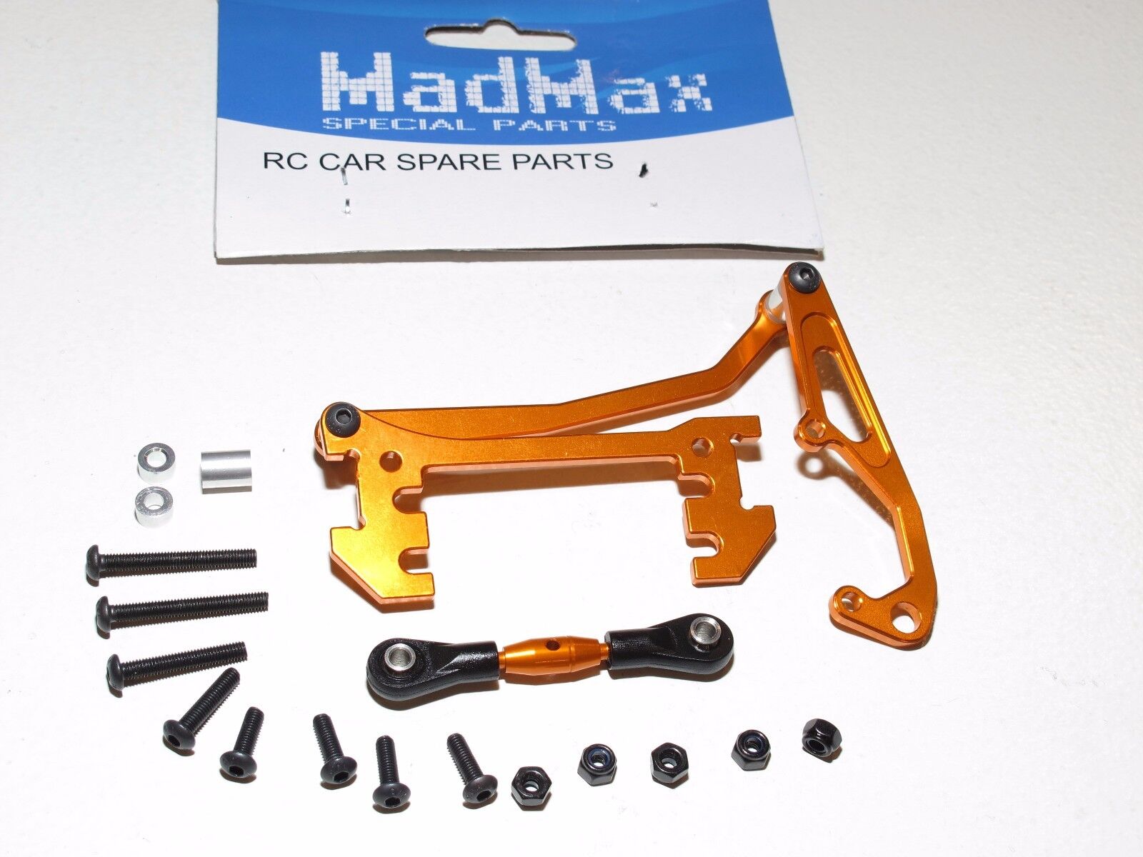 Yy-Madmax Assiale SCX10 Alluminio Servo Supporto Panhard BAR Arancione