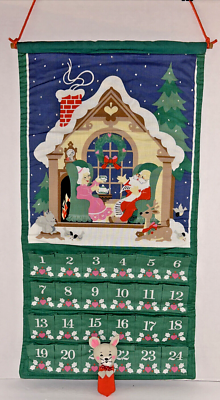 Vintage Avon 1987 Countdown To Christmas Advent Calendar w/ Original Mouse  & bag | eBay