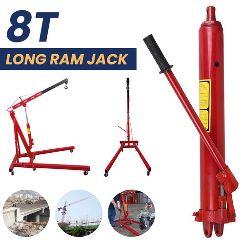 Crane Hydraulic Cylinder 8t Ton Long Ram Engine Lift Hoist Pump Jack Workshop UK - Picture 6 of 12