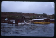 sl67 Original slide 1970's Hawaii  Wailua River  tour boat 031a