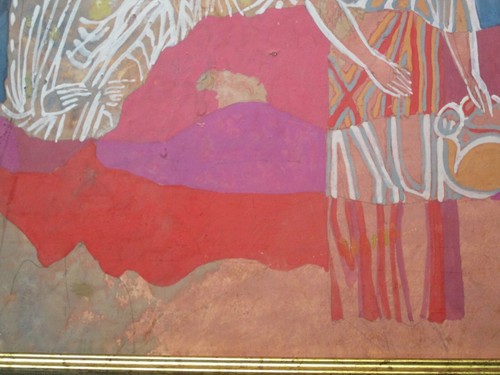Original Tempera Painting ANCIENT GREECE Ukrainian Berezhnaya Vintage MODERNIST - Picture 8 of 11