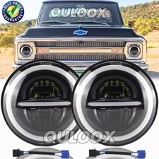 For 1967-1972 Chevy C10 7inch Round Led Headlights Round Dot Approved Hilo Lamp For 1967-1972 Chevy C10 7inch Round Led Headlights Round Dot Approved Hilo Lamp