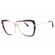 Tom Ford Women's Eyeglasses Violet/Other Acetate Cat Eye Full Rim FT5882-B 083