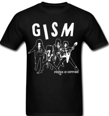 Gism T shirt band Hardcore Punk Rock Anarcho Punks is hippies | eBay