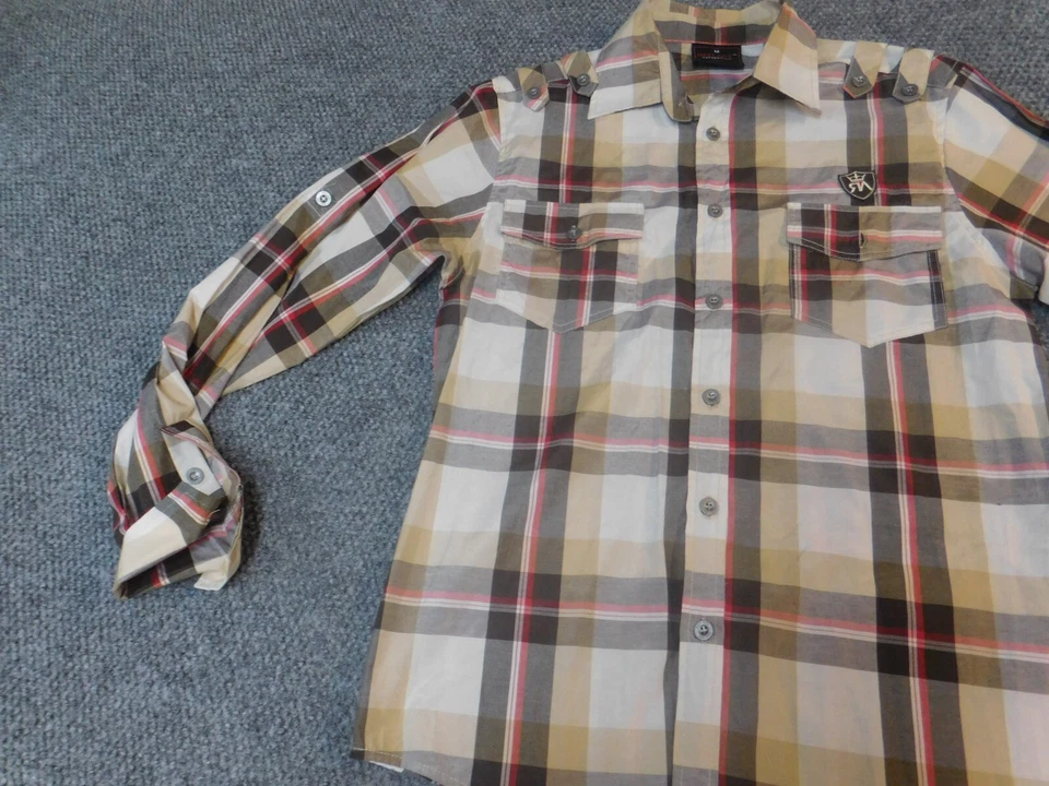 Red Ape MEns Shirt Medium Button Down - Image 3 of 4