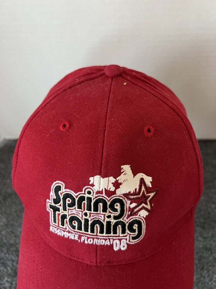 Houston Astros Hat 2008 Spring Training Red Black Kissimmee Florida MLB