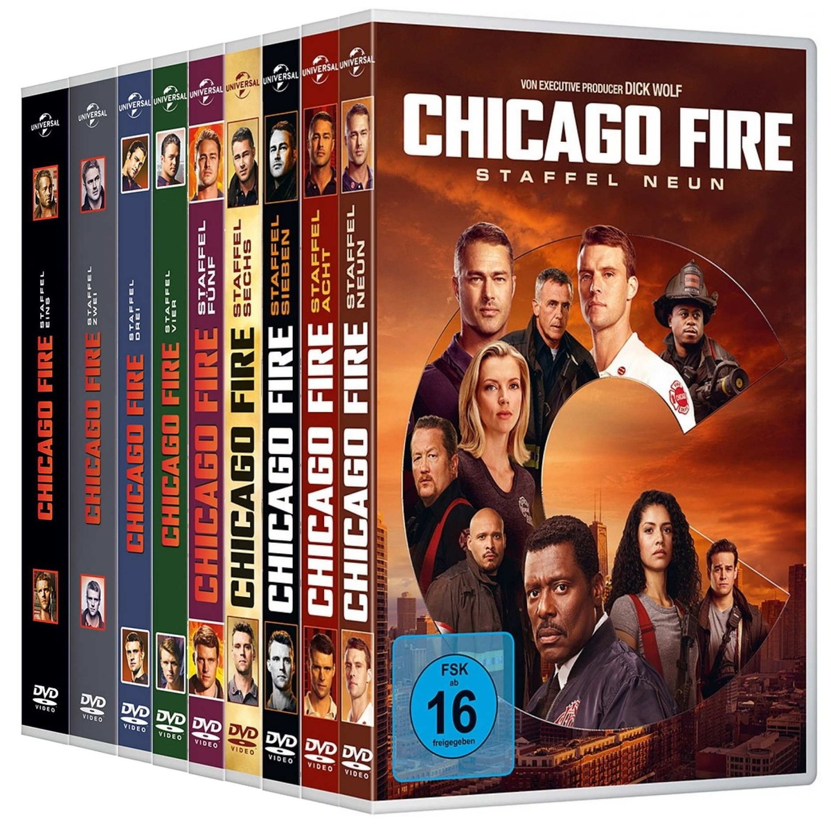 Chicago Fire - Season/Staffel 1+2+3+4+5+6+7+8+9 # 52-DVD-SET-NEU 