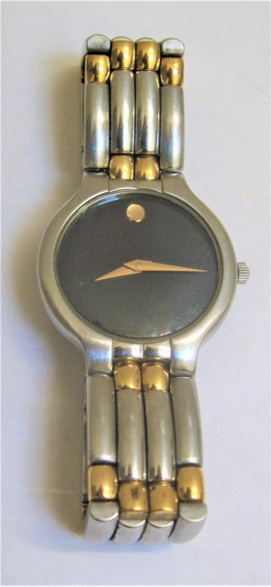 movado ladies dress watch MOVADO LADIES GOLD AND SILVER TONED DRESS WATCH