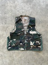 Vintage Sports Afield Camouflage Hunting Utility Vest Size Large