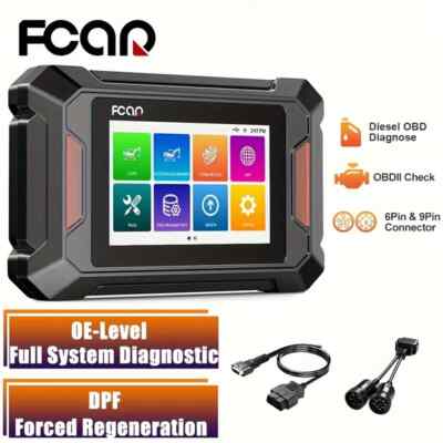  FCAR Heavy Duty Truck Scanner All System ABS DPF EPB OIL for John/Deere/Komatsu