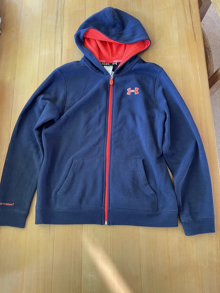 Under armour hoodie on sale blue and orange