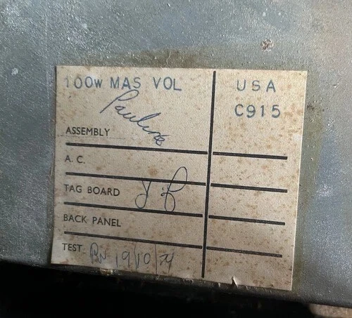 1979 Marshall JMP 2203 Master Model Mk2 Lead 100 Watt Amp BEATIFUL SPECIMEN - Picture 5 of 5