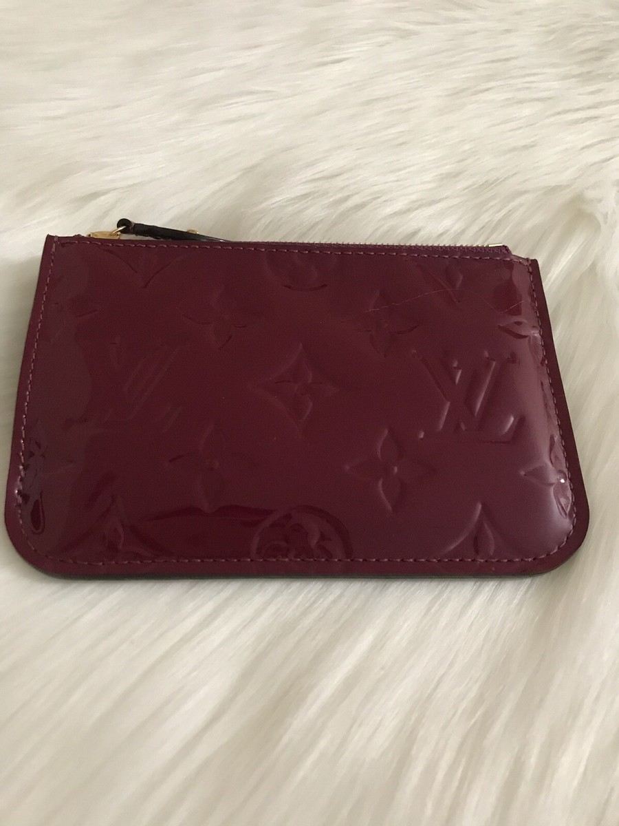 LOUIS VUITTON ヴェルニ ケース Louis Vuitton Lv Vernis Leather Key Cles Pouch Magenta Card Holder