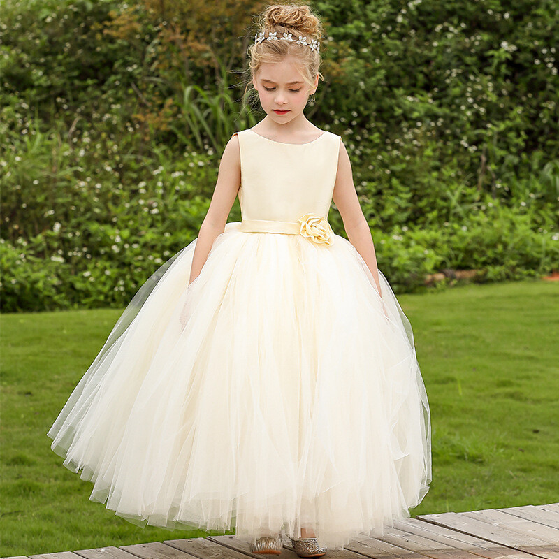 Flower Girl Dress Communion Party Prom Princess Pageant Bridesmaid Wedding  Dress