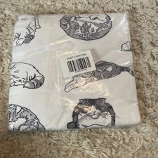 Taylor Swift Meredith & Olivia Cat Duvet Cover Twin Size White NEW IN HAND