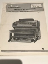 Thomas Organ Model 870 Service Information