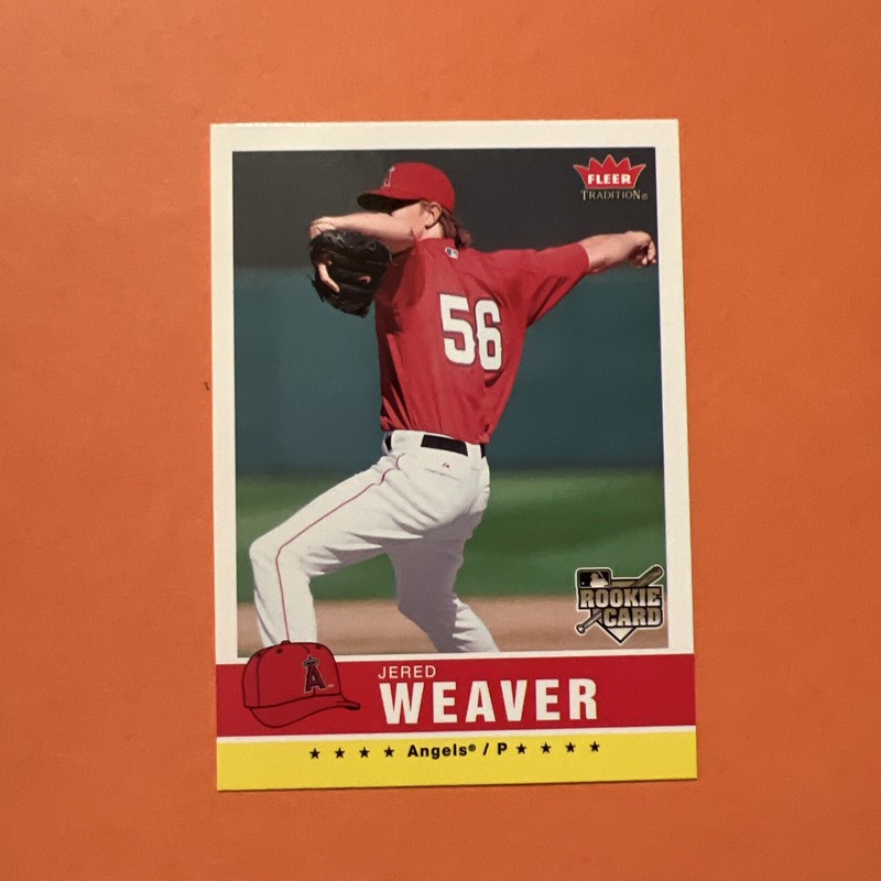 2006 Fleer Tradition Baseball Card #25 Jered Weaver RC