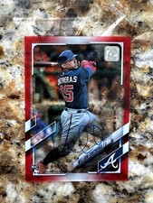 2021 Topps Clearly Authentic William Contreras Red Rookie Auto RC 23/50  Braves