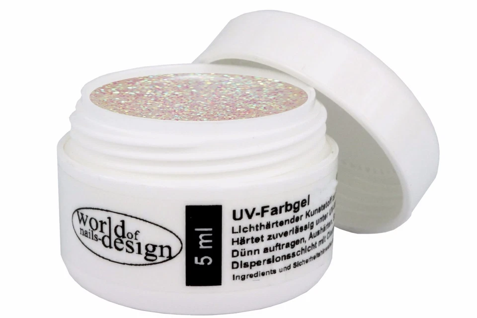 WORLD OF NAILS-DESIGN 5 ml Changing DELUX ✅ UV Glitter Gel No 273 Einhorn Unikorn Magic Nagelgel ✅Edel