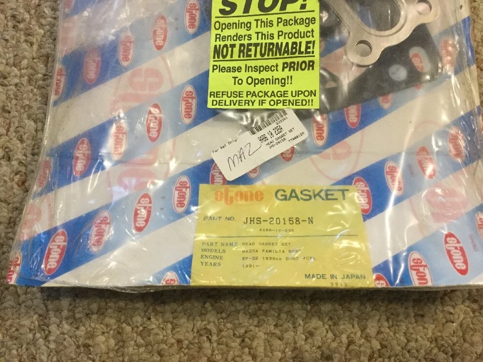 New Stone Bp-ze Jhs20158-n Engine Cylinder Head Gasket Mazda 1839cc - Image 2 of 2