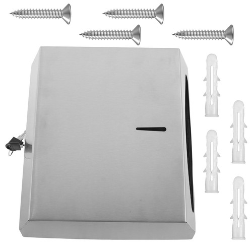 Paper Towel Dispenser Stainless Steel Tissue Holder Wall Mounted Tissue qiOGE - Picture 9 of 11