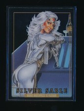 2024 SKYBOX MARVEL MASTERPIECES '92 PLATINUM CLEAR CUT #81 SILVER SABLE