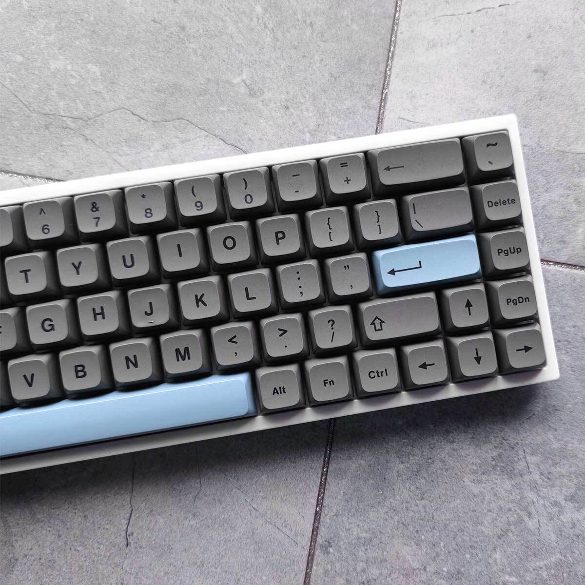 Gray Black PBT Keycaps Set XDA 133 keys Multi-clolors for Cherry