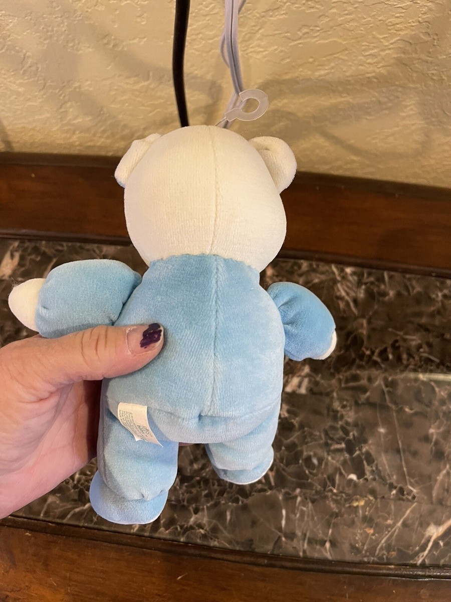 Russ | Toys | Russ Baby Drowsy Blue White Teddy Bear Hugs  Russ Baby Drowsy Blue & White Teddy Bear Hugs Stuffed Animal Plush Rattle 8” main image 2