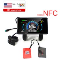 E-Bike 24/-72V 4inch Colour LCD Display Power Speed Meter PAS Gear Control w/NFC