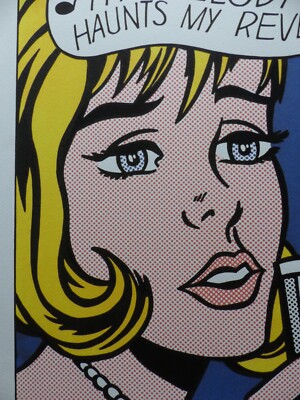 Roy Lichtenstein ''Melody'' Lithografie 50 x 35 cm limitiert , signiert u. gerahmt