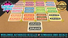 NEW Araya "JAPAN" CUSTOM COLOR Rim / Wheel BMX Decal Stickers 24" 26" 1 PAIR