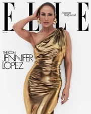 USA Elle Magazine J.Lo Cover, Jodie Foster, Eva Longoria, Greta Lee Dec/Jan 2024