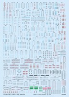 MW22 Eduard D72015 MIG-21MF Stencils 1/72 Decal For Eduard