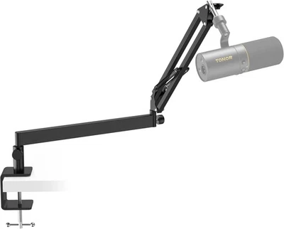 BESUCHE DEN TONOR-STORE Mikrofon Arm Niedrig Profil, TONOR Low Microphone Boom Arm Auf/Ab voll