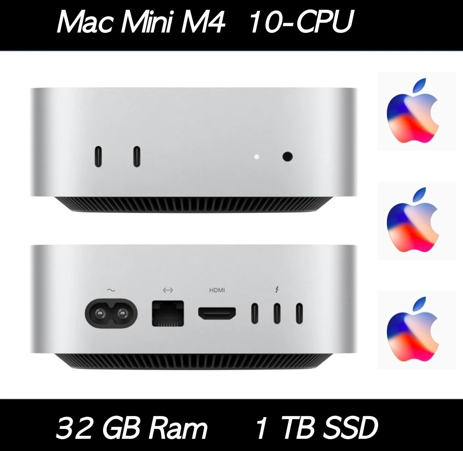 Apple Mac mini 1 TB Hard Drive Capacity Apple Desktops & All-In