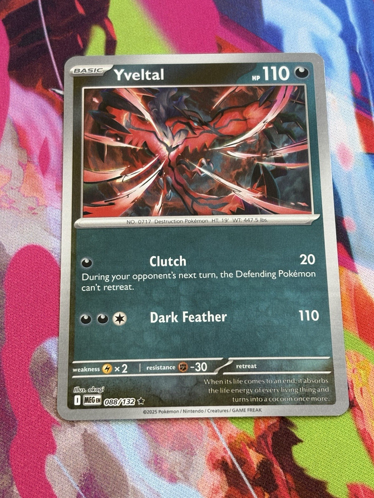 Pokémon Mega Evolution #88/132 Yveltal Reverse Holo