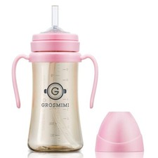 Spill Proof Magic Sippy Cup with Straw 10 oz BPA Free Pink
