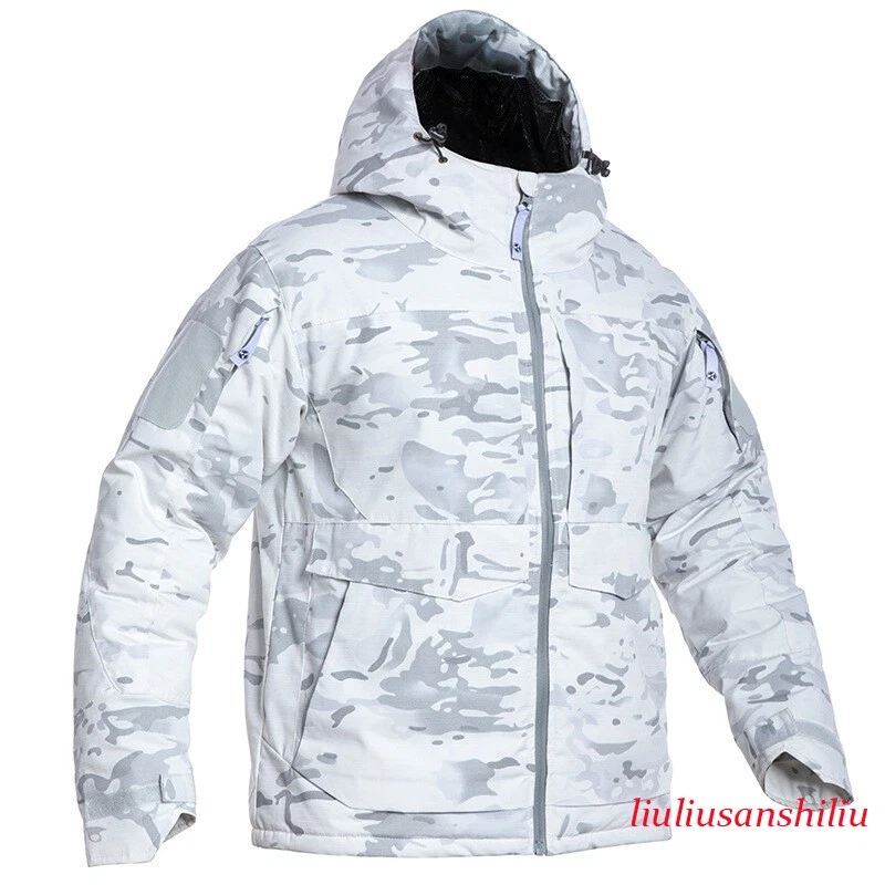 Waterproof Men's Military Jackets Tactical Winter Windproof Coats Hooded Hiking