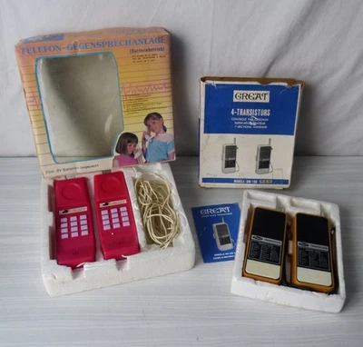#Jouet Vintage# lot : Téléphone et Talkie-walkie (Great GW-108) / HS pour pièces - Photo 1/4